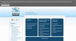 Desktop Screenshot of kaehler-armaturen.de